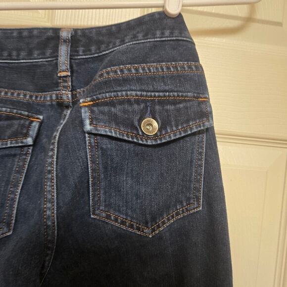 Banana Republic 26P Bootcut Flap Pocket Jeans Blue Low Rise - Picture 6 of 13